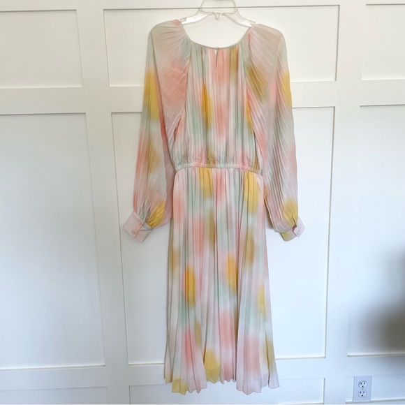 Gibson Latimer Blouson Pastel MIDI Dress Size Small - Picture 5 of 8